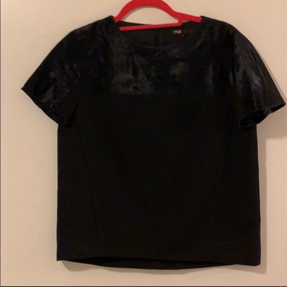 Maje fur trimmed top and skirt set - Picture 2 of 4